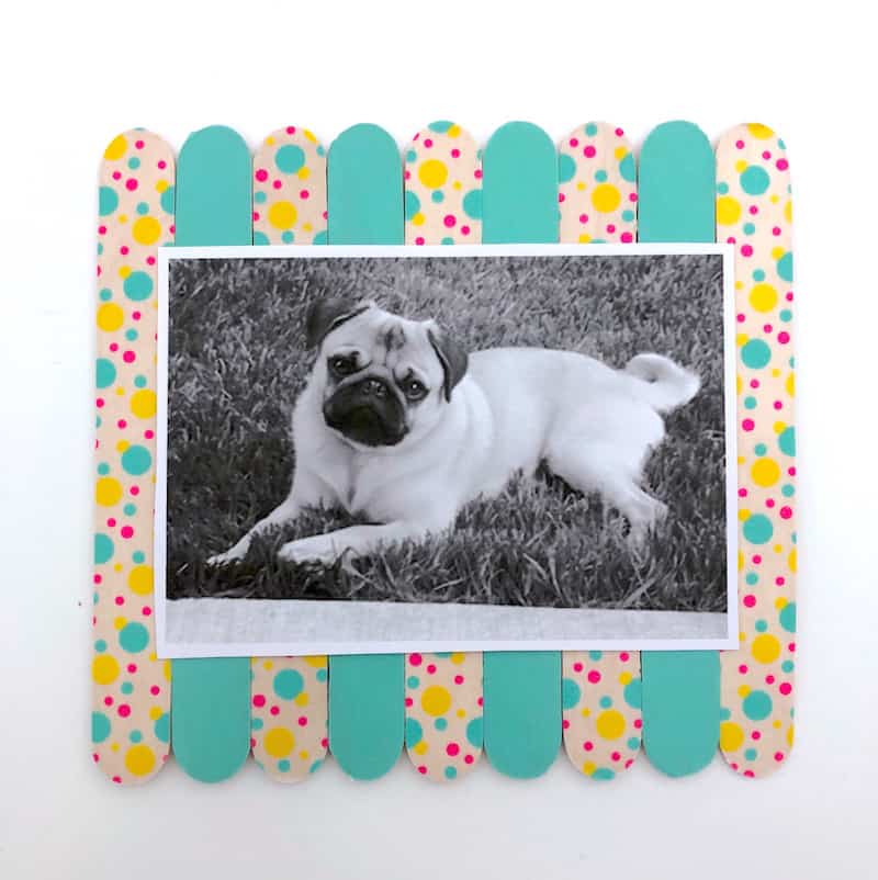 popsicle stick picture frame