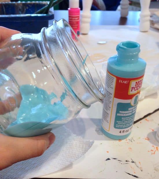 Tinted Mason Jars