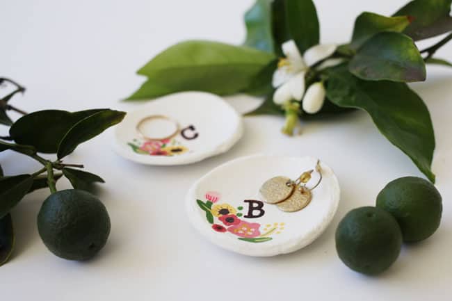 air dry clay ring dish DIY