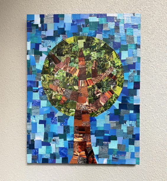 Magazine collage art