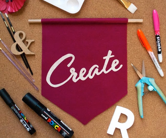 How to make a fabric banner