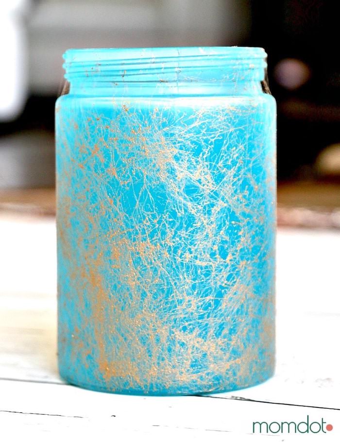 Marble-izing a mason jar