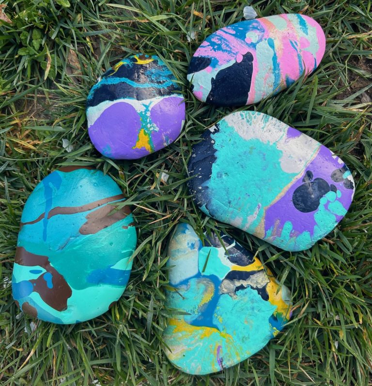 marbled rocks
