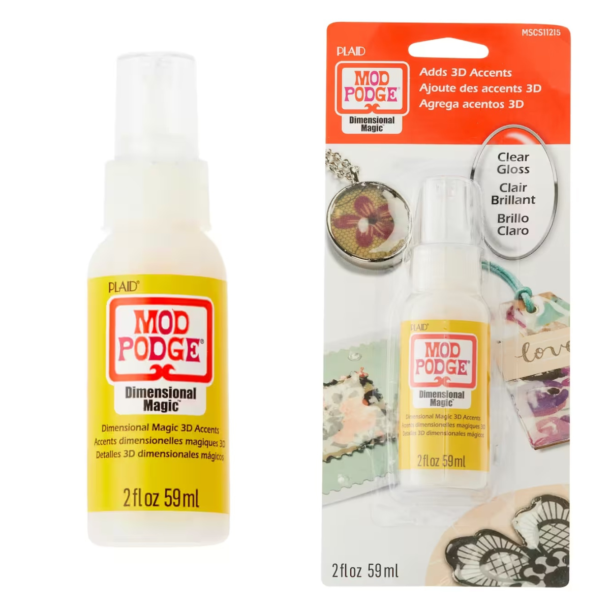 Mod Podge Dimensional Magic Bottles