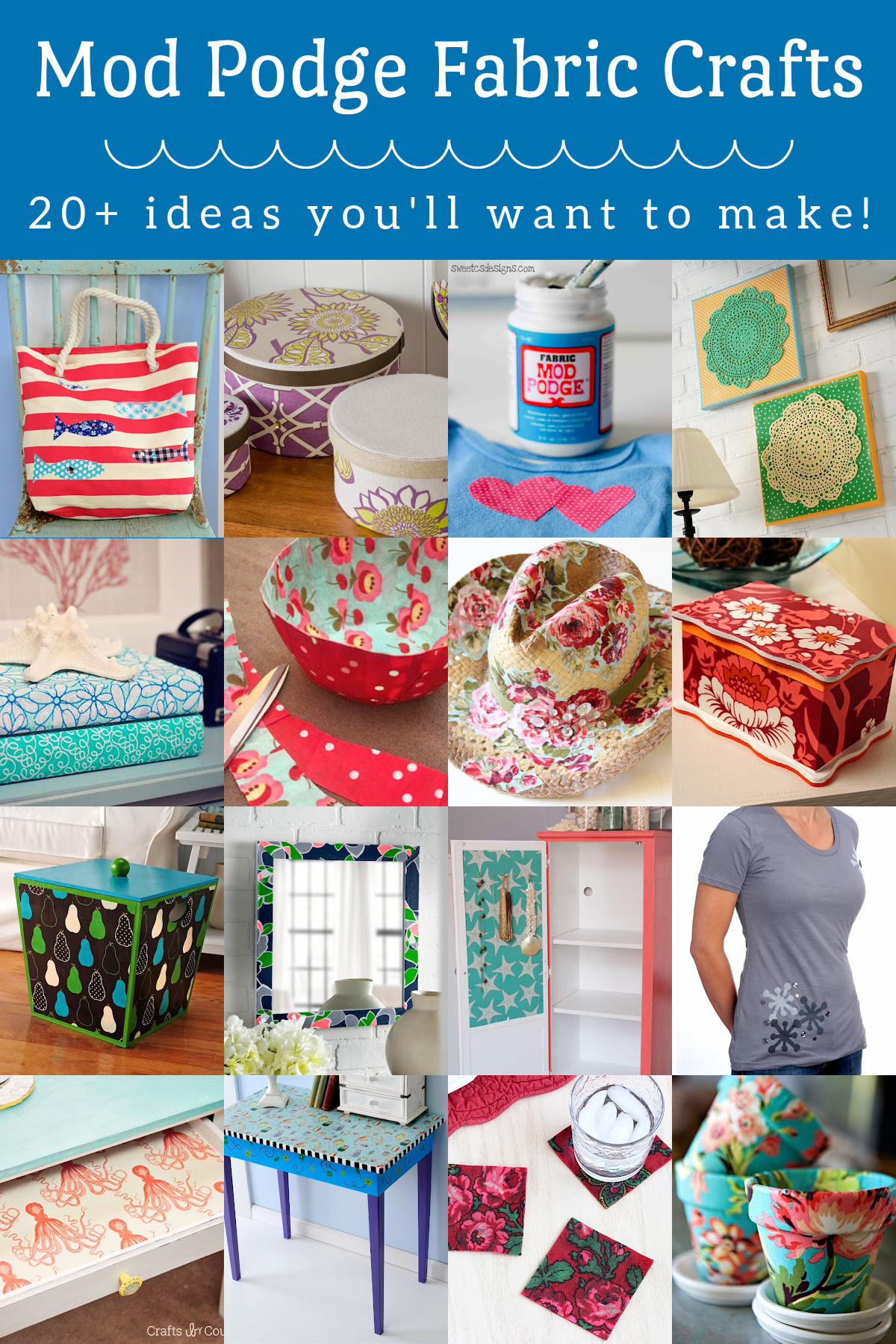 Mod Podge Fabric Magic 20+ Easy Ideas