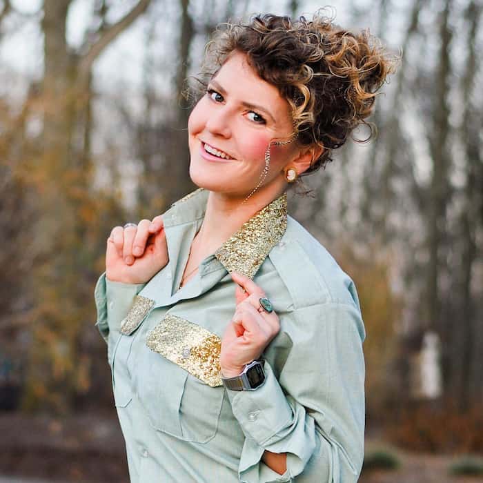 Learn how to glitter a shirt with Mod Podge and make an old piece new again! You can even wash if you use Fabric Mod Podge.
