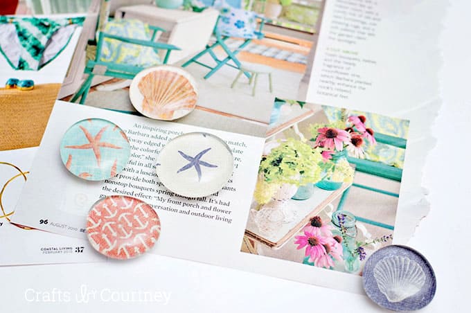 Mod Podge magnets