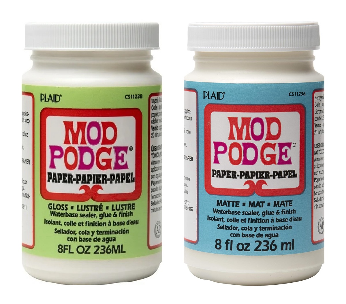 Mod Podge Paper bottles