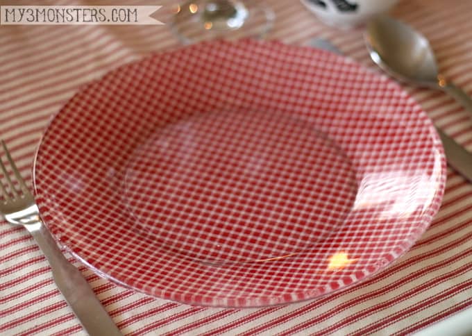 Glass Christmas plates