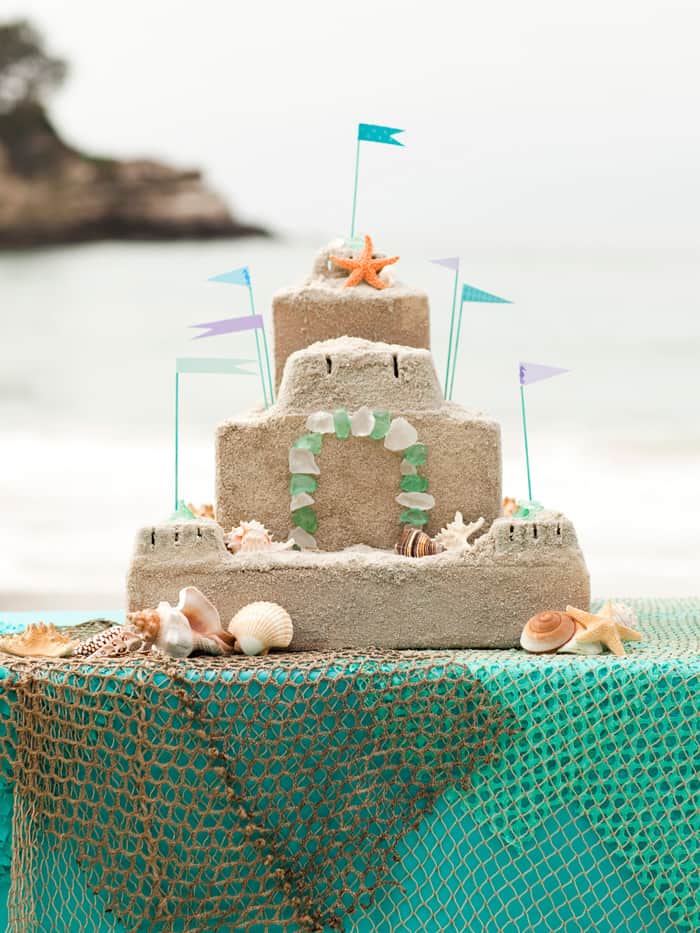 Cardboard Sandcastle for a Unique Beach Party!