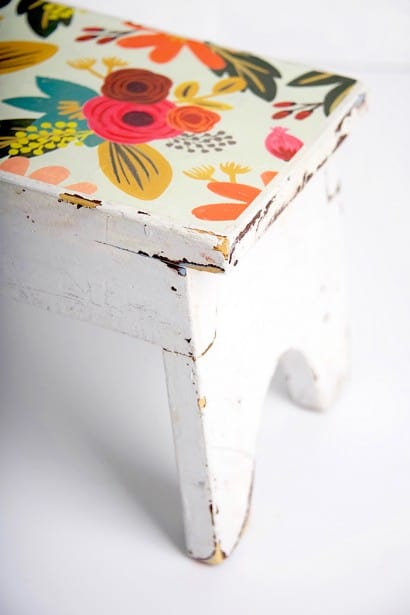 DIY wooden step stool