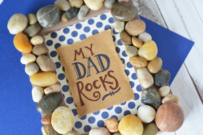 Frame Covered in Rocks