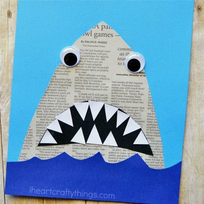Newspaper shark craft