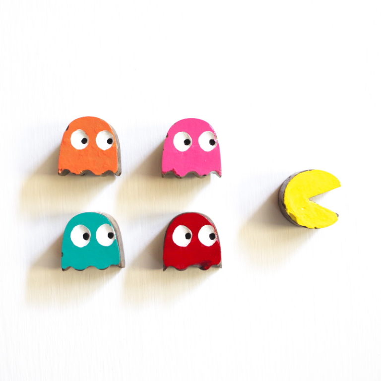 Cement Pac Man Magnets