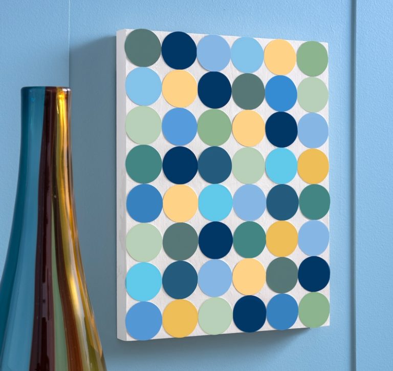 paint chip wall art