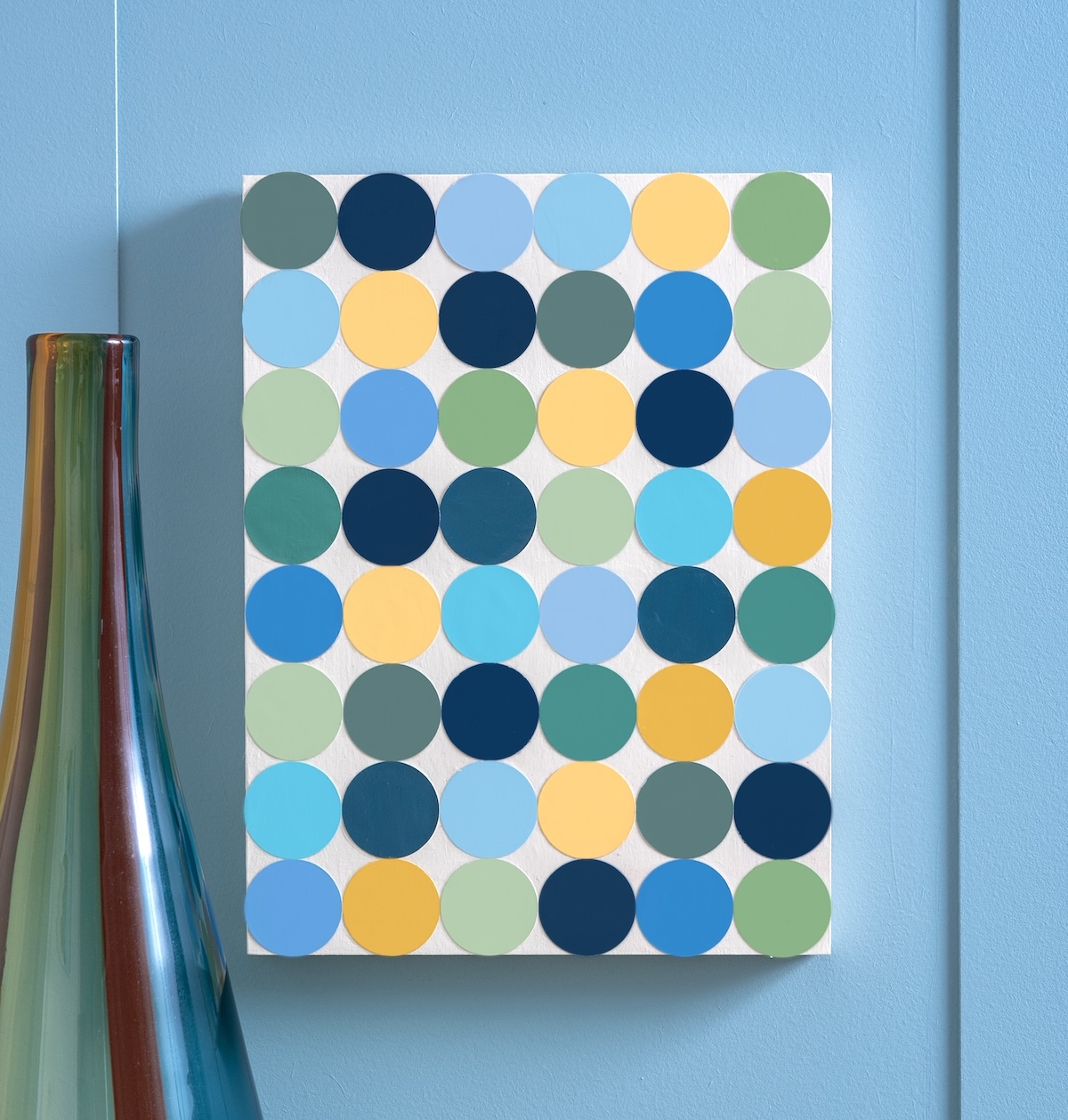 paint swatch wall art