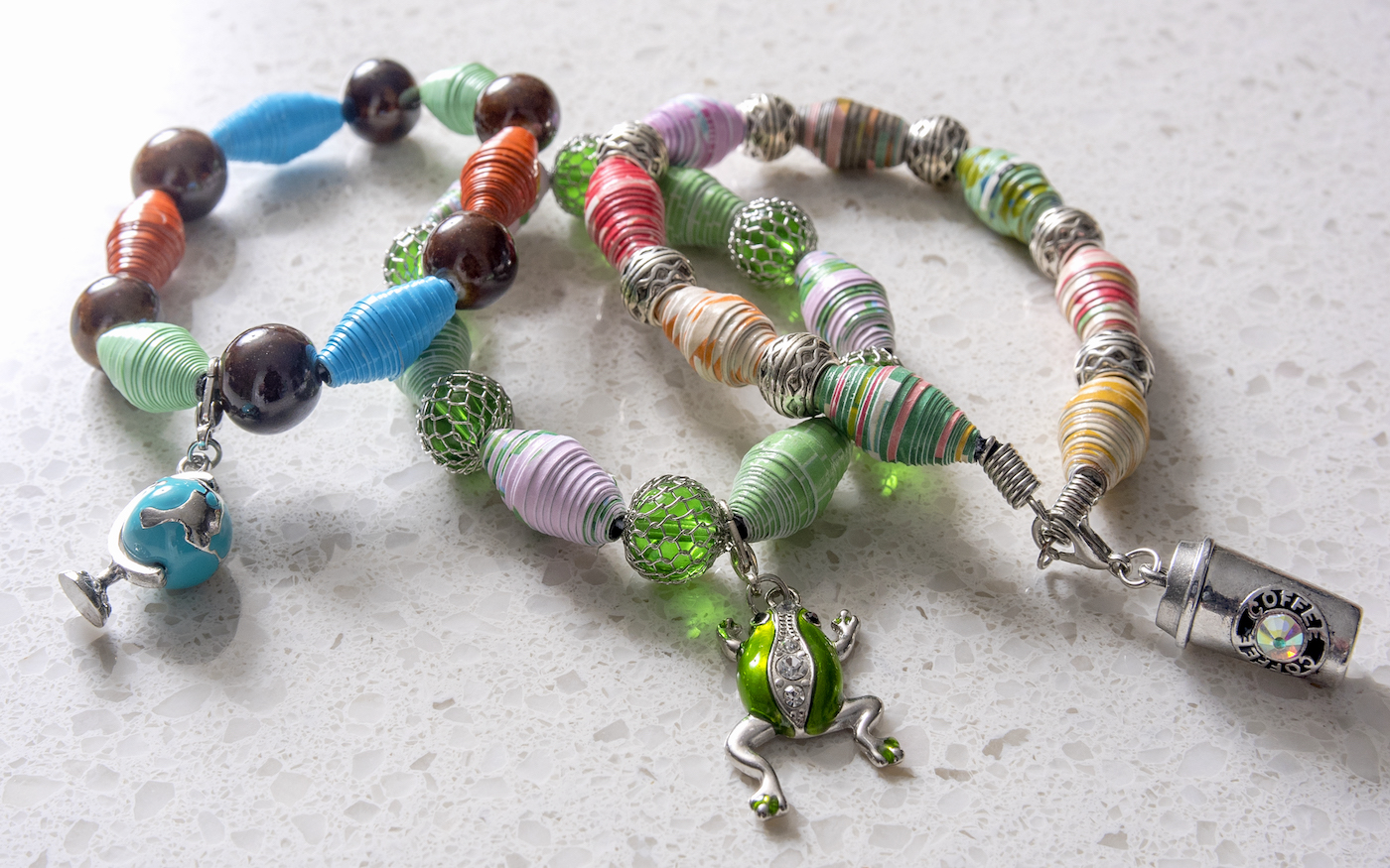 Paper bead jewelry