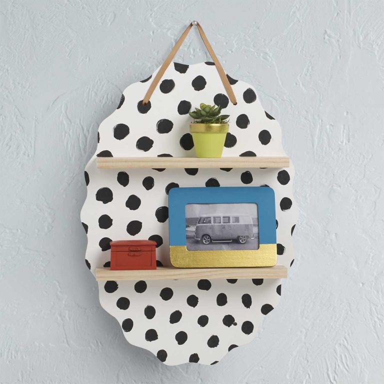 Polka Dot Shelf Plaque