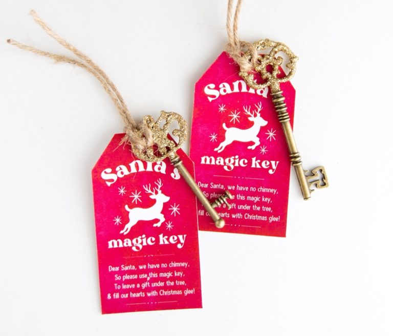 santa's magic key tag