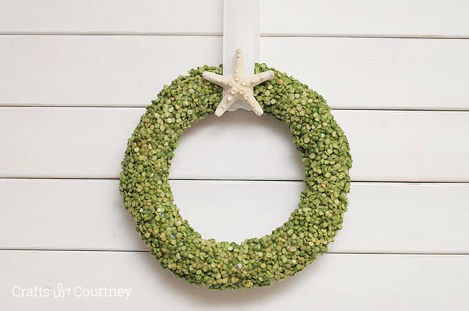 Make a summer door wreath on a budget