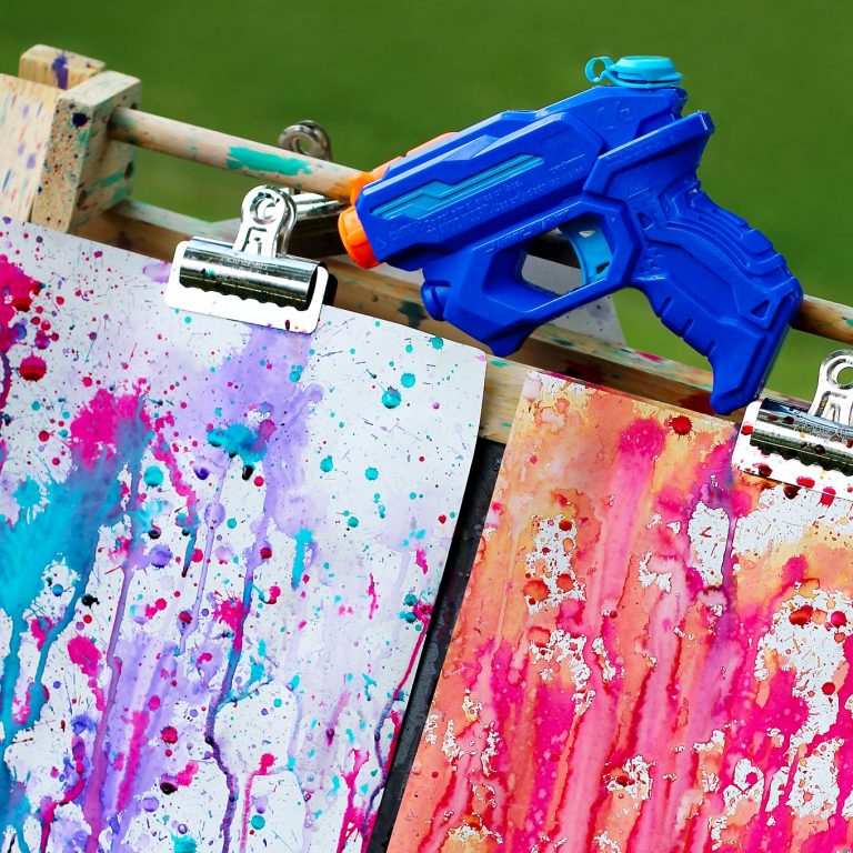 Squirt gun painting