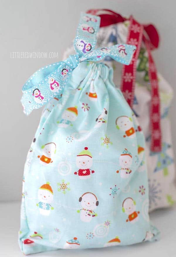 Three Seam Drawstring Gift Bag