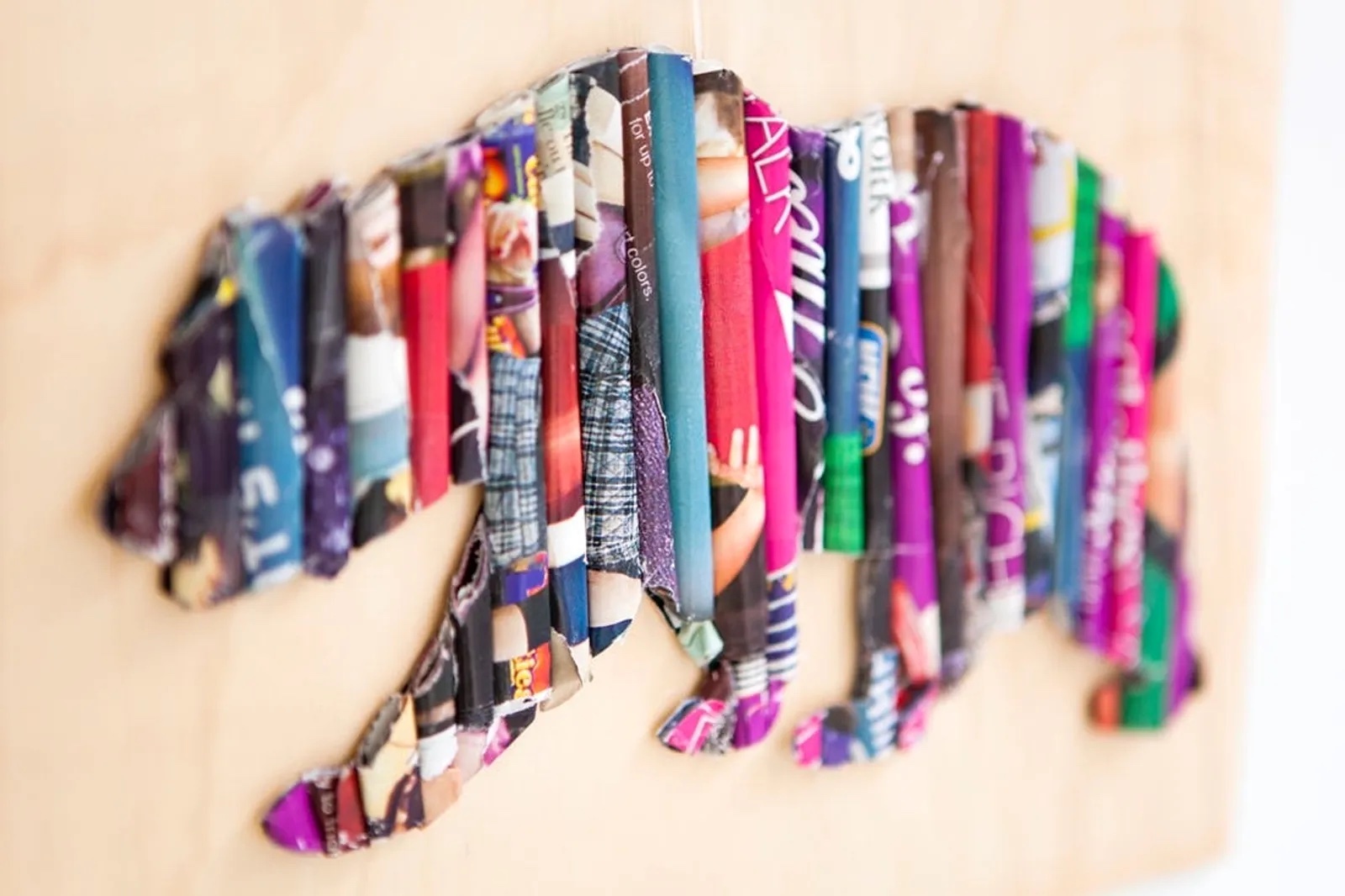 Upcycle Old Magazines Into Wall Art