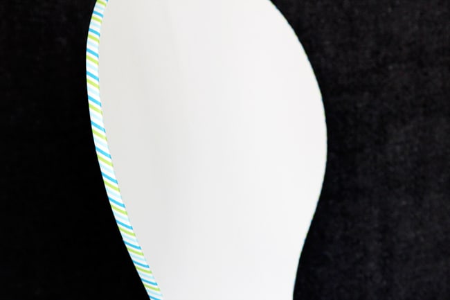 Washi tape crafts: easy edged chair
